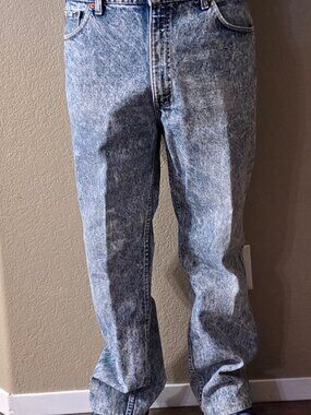 80's Retro Vintage Levi 540 Acid Wash Jeans 34x30 (Tag 38x32) Made-In-USA